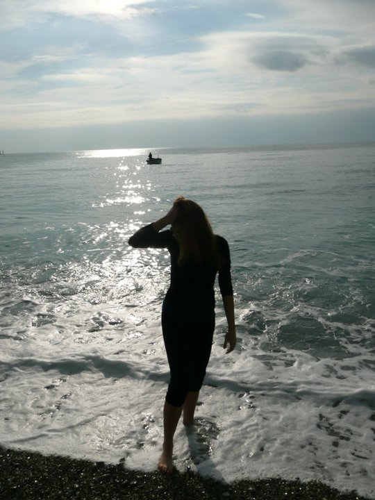 The very first time I stepped into the Mediterranean sea. January, 2011.